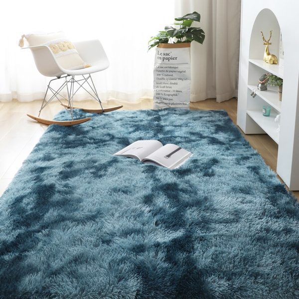 Modern Fluffy Area Rug For Bedroom, Living Room. Luxury Plush Carpets For Living Room Fluffy Rugs For Bedroom Aesthetic Decoration Soft Long Pile Carpet For Children Anti-Slip