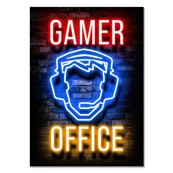 GAMER OFFICE - Gaming Room Poster Wall Art