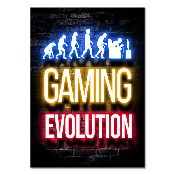 GAMING EVOLUTION - Gaming Room Poster Wall Art