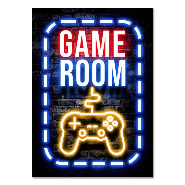 GAMERS ROOM - Gaming Room Poster Wall Art