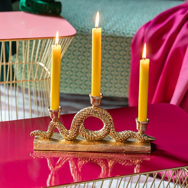 Keep The Snakes Away Dinner Candle Holder