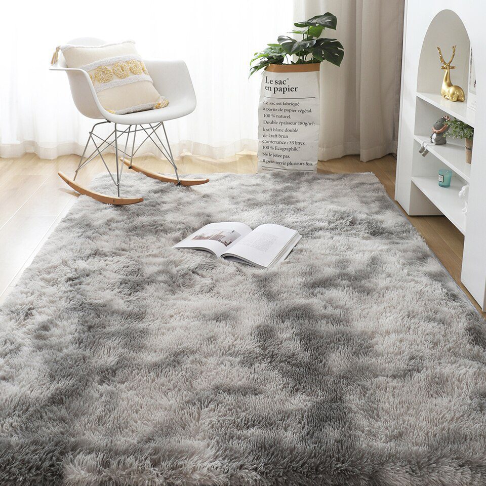 Modern Fluffy Area Rug For Bedroom, Living Room