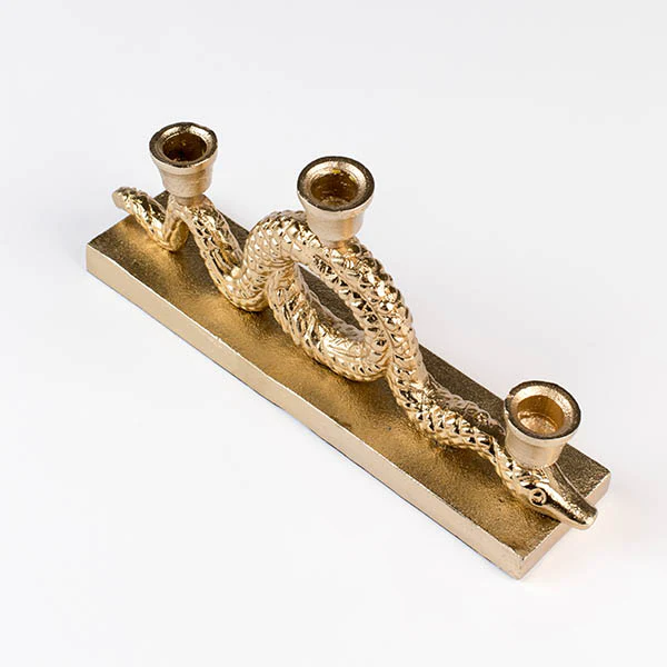 Keep The Snakes Away Dinner Candle Holder - Image 2