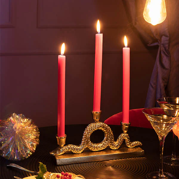 Keep The Snakes Away Dinner Candle Holder - Image 3