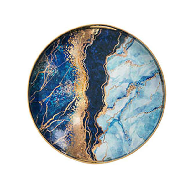 Blue Marble Round Tray - Image 2