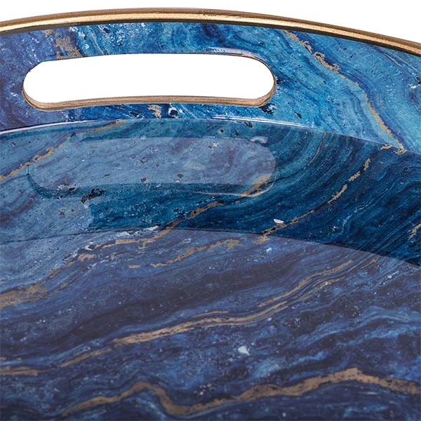 Ocean Blue Marble Tray - Image 4