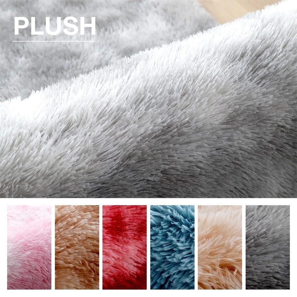 Modern Fluffy Area Rug For Bedroom, Living Room - Image 10