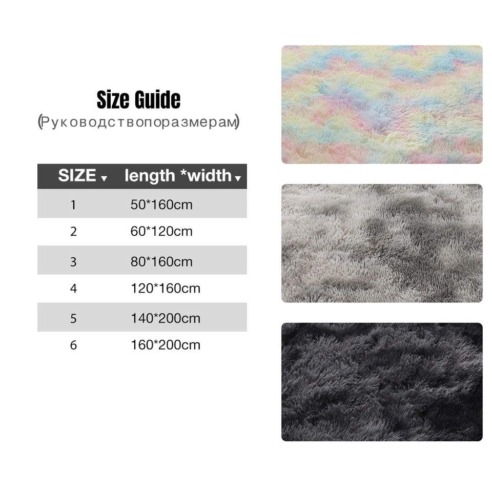 Modern Fluffy Area Rug For Bedroom, Living Room - Image 12