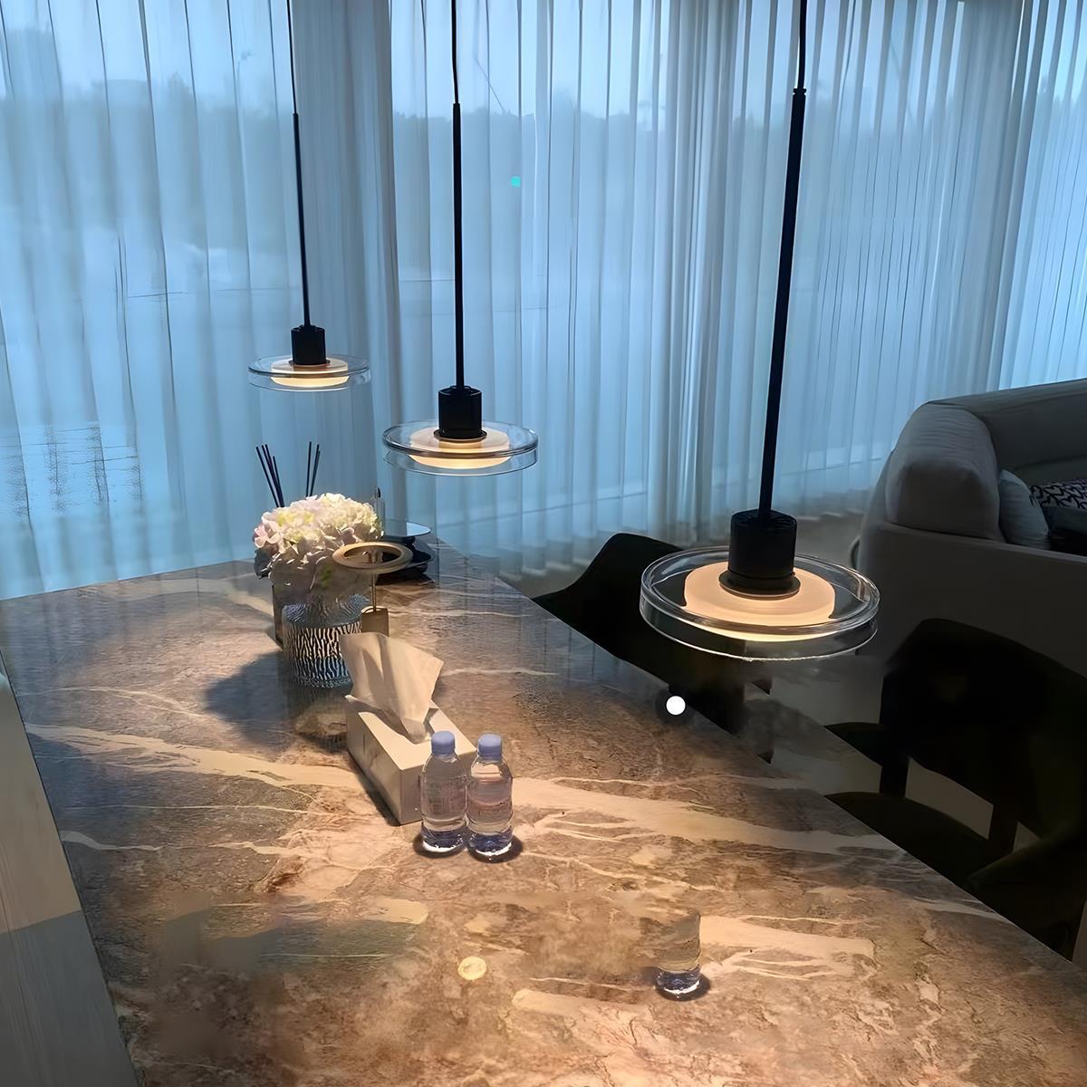 Modern Minimalist Glass Indoor Bar Pendant Lights - Image 9