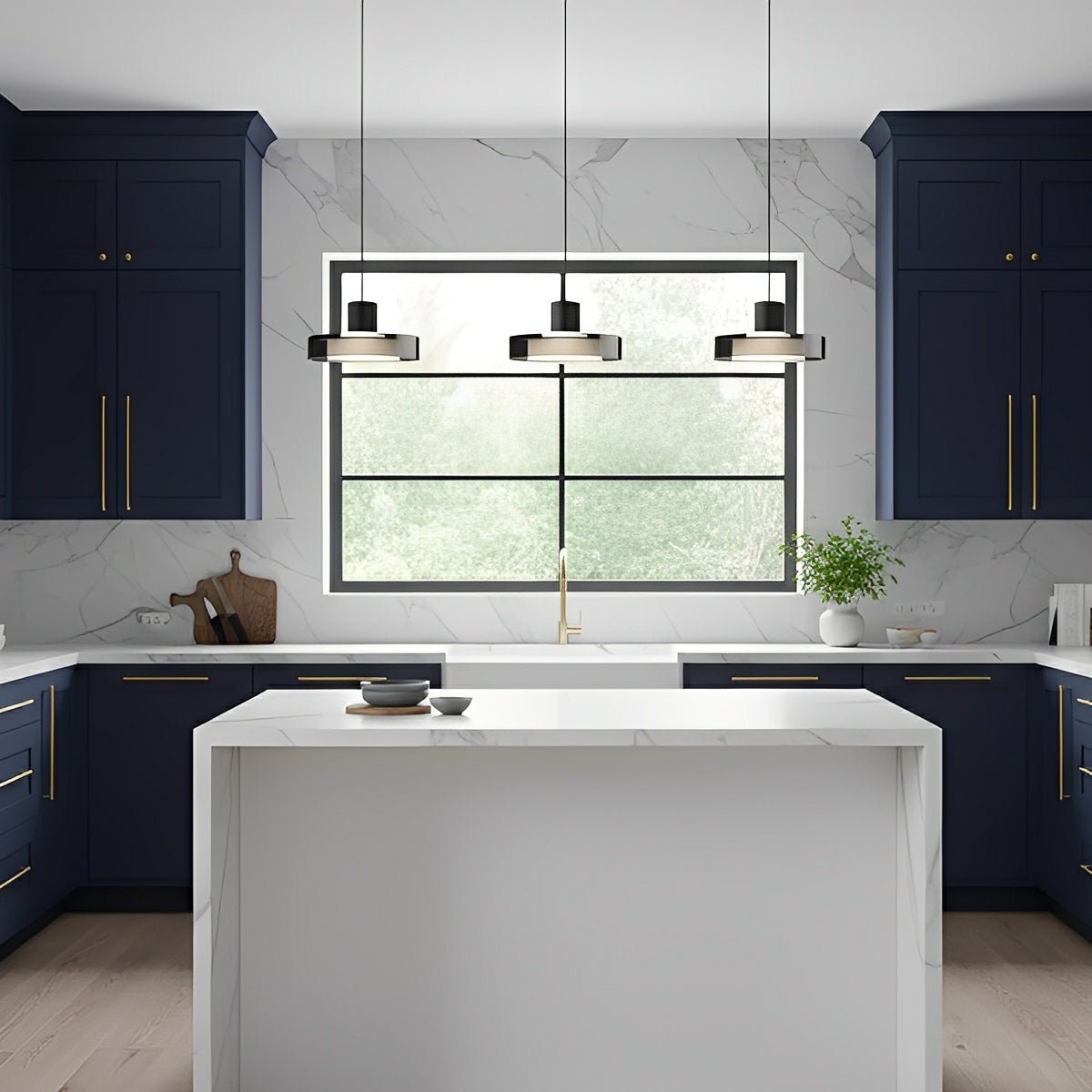 Modern Minimalist Glass Indoor Bar Pendant Lights - Image 3