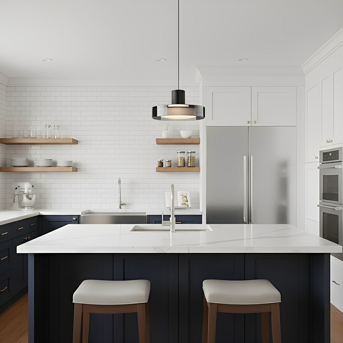 Modern Minimalist Glass Indoor Bar Pendant Lights - Image 5